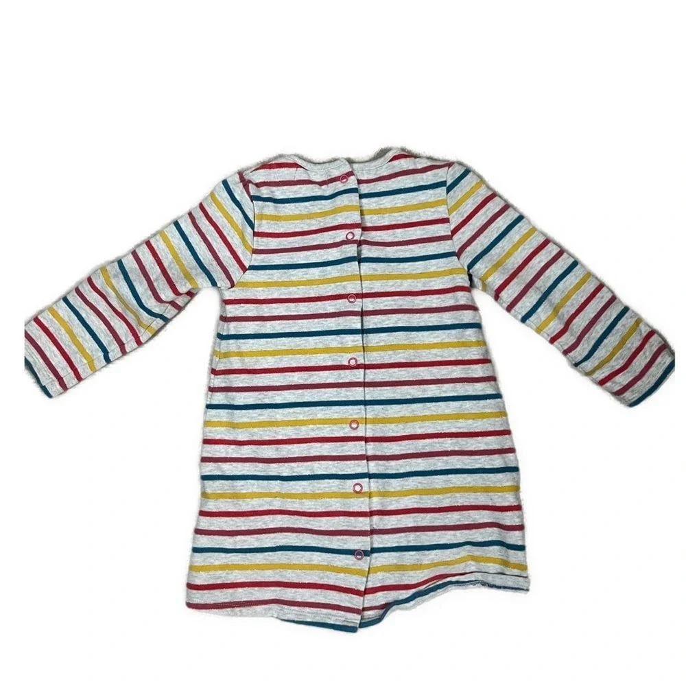Baby Boden‎ Girls Multicolor Sparkle Stripe Sweater Dress- Size 2-3Y